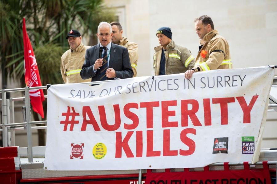 FBU Surrey demonstration 3