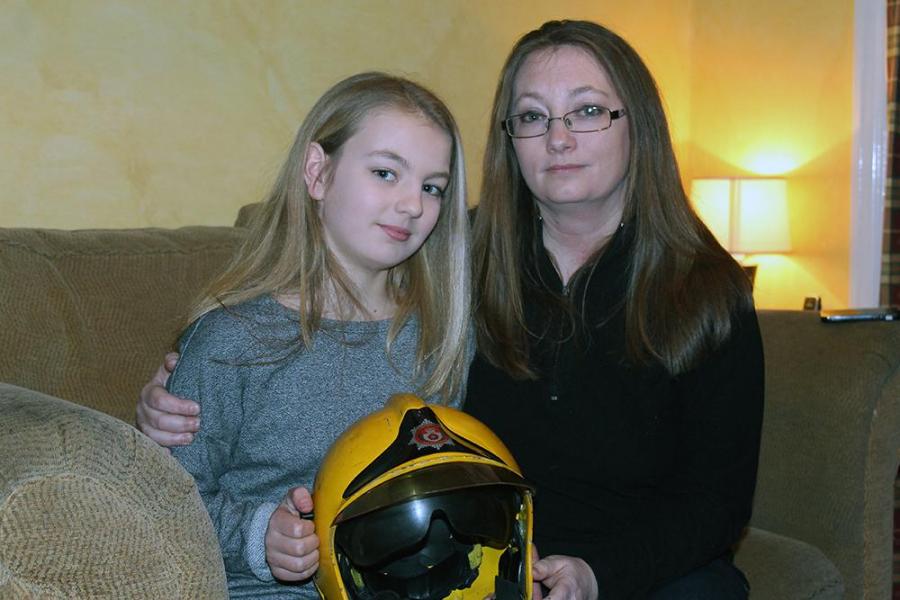 daughter of late firefighter Alan Bannon
