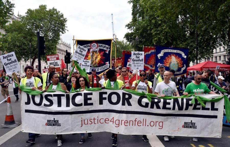 Grenfell demo Downing St 16 June credit Stefano Cagnoni 