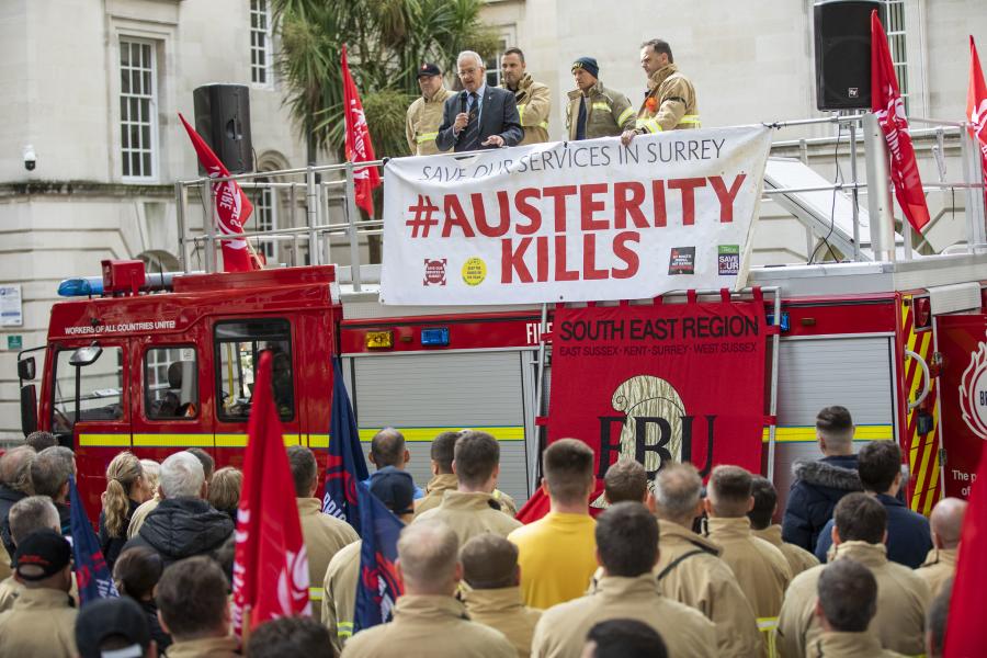 Save our services speakers FBU appliance lo res credit Jess Hurd