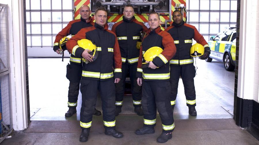 fire-firefighters-standing-front-engine