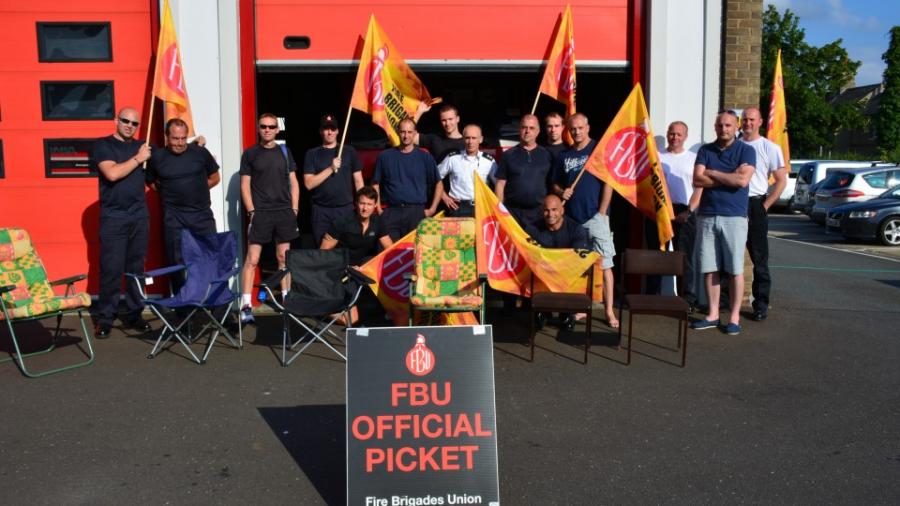 protest-chairs-flags-station