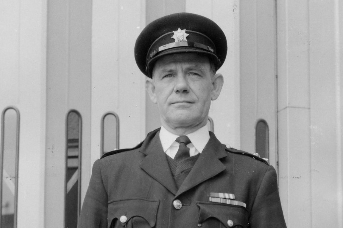 Fallen firefighter Wilfred McLaughlan in his uniform