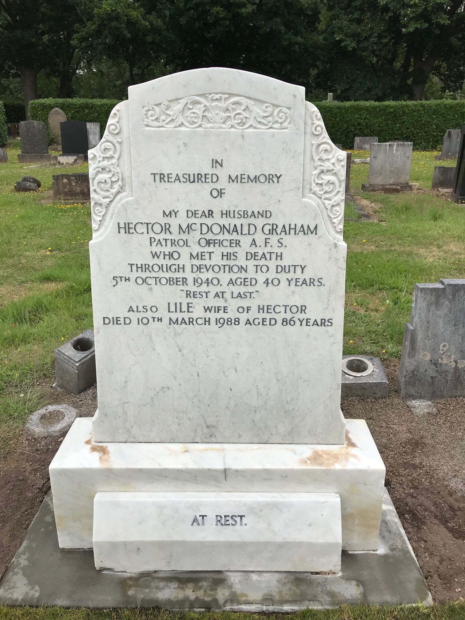 Memorial cleaned
