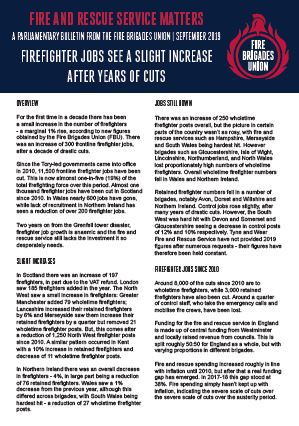Cover Fire & Rescue Service Matters - Firefighter jobs see slight increase after years of cuts