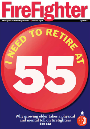 Cover Firefighter magazine April 2012
