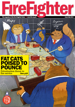 Cover Firefighter magazine June / July 2012