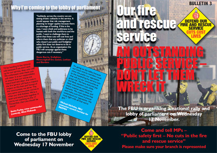 Cover Our Fire Service is under attack: Bulletin 3