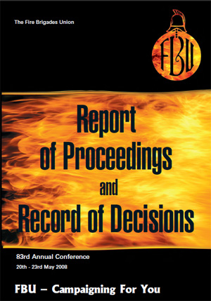 Cover Report of proceedings and record of decisions Annual Conference 2008