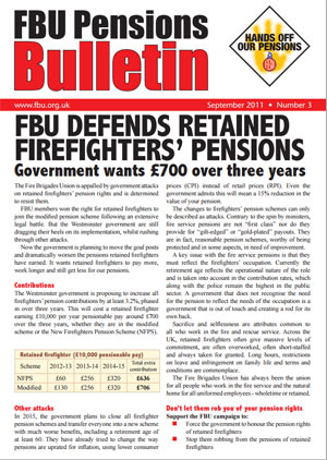 Cover Pensions Bulletin No 3 September 2011