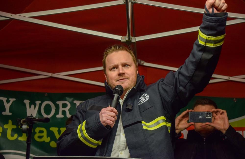 Ben Selby FBU AGS credit Alamy