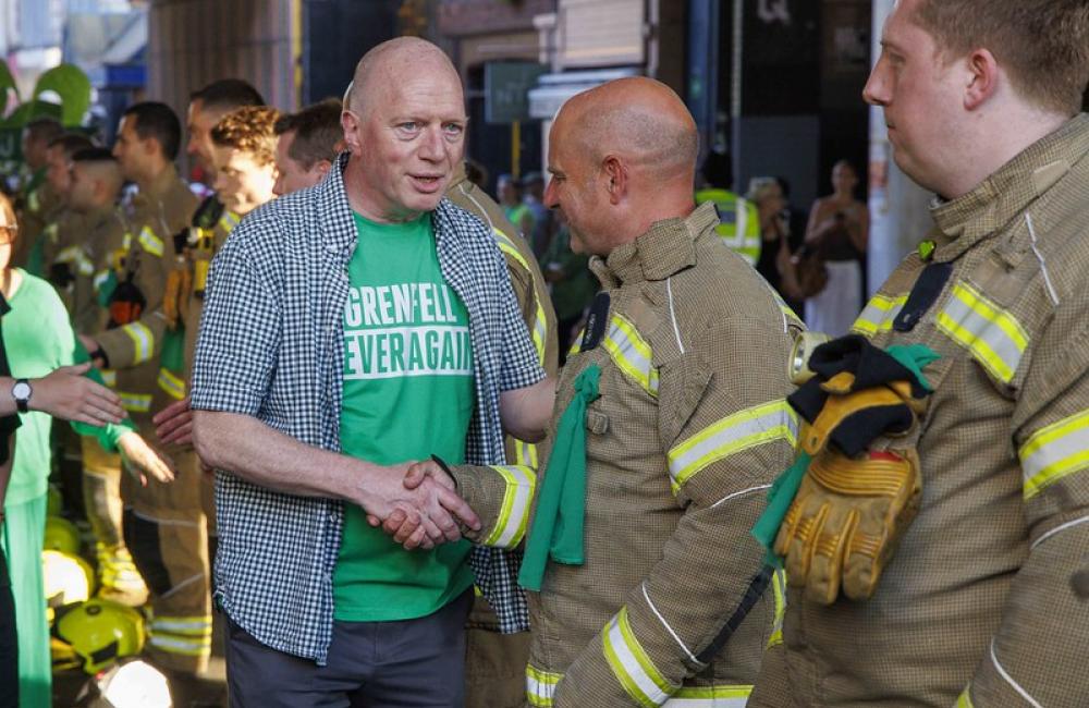 FFs Guard of Honour Grenfell 6th anniversary GS Matt Wrack