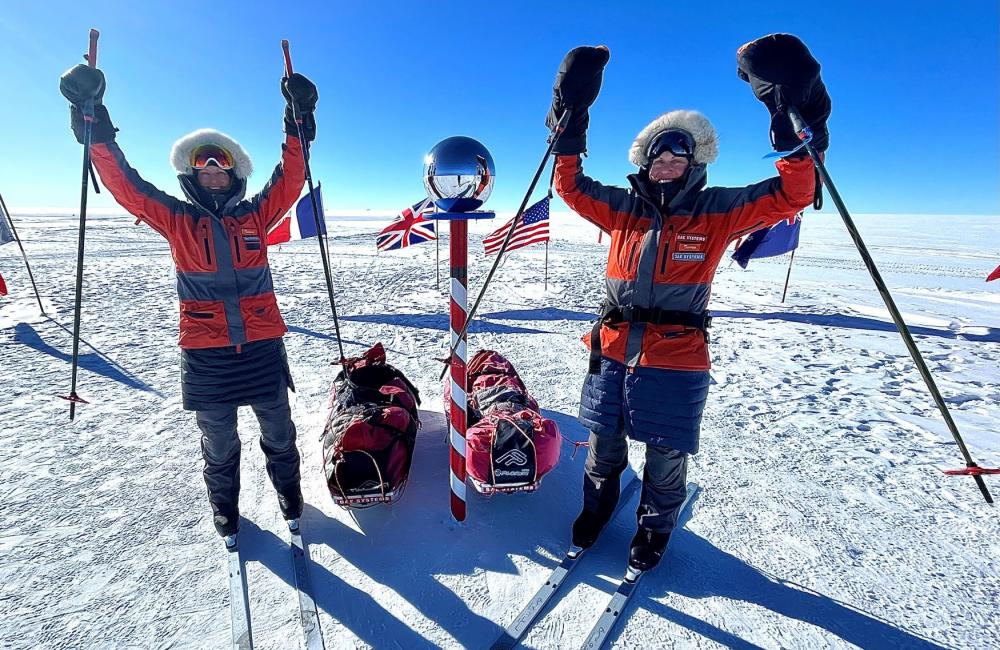 Fire Angels Bex and George at the South Pole