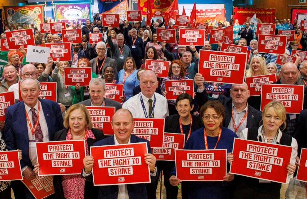Protect the right to strike at TUC 2023 c Mark Thomas