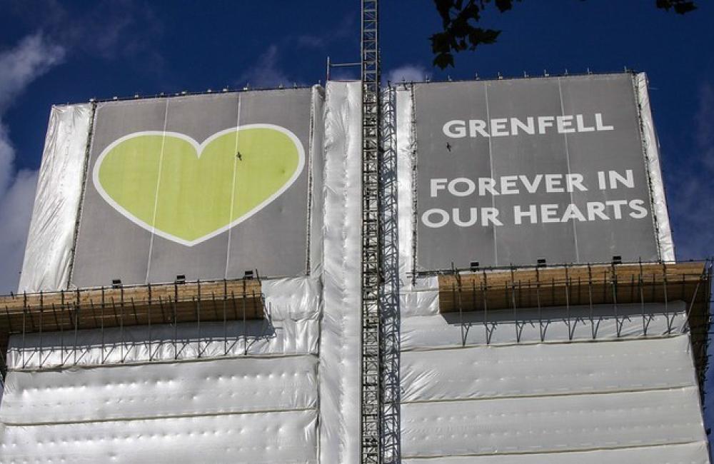 Grenfell Tower from below