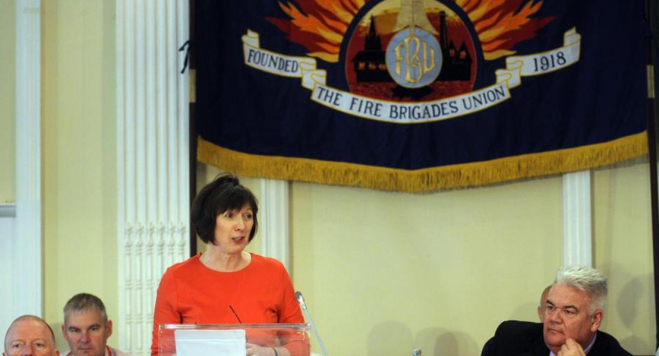 Frances O Grady TUC speaking