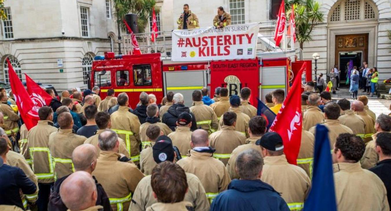 FBU Surrey demonstration