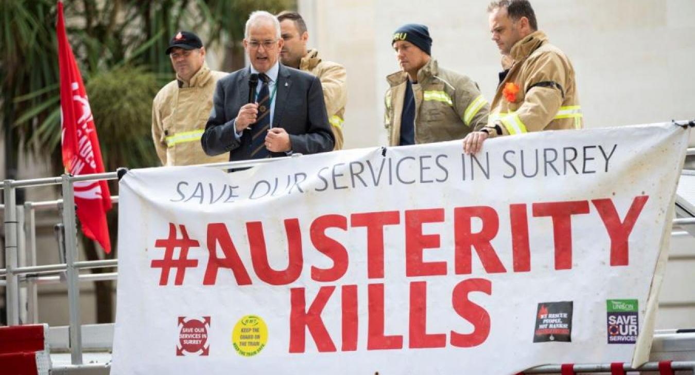 FBU Surrey demonstration 3