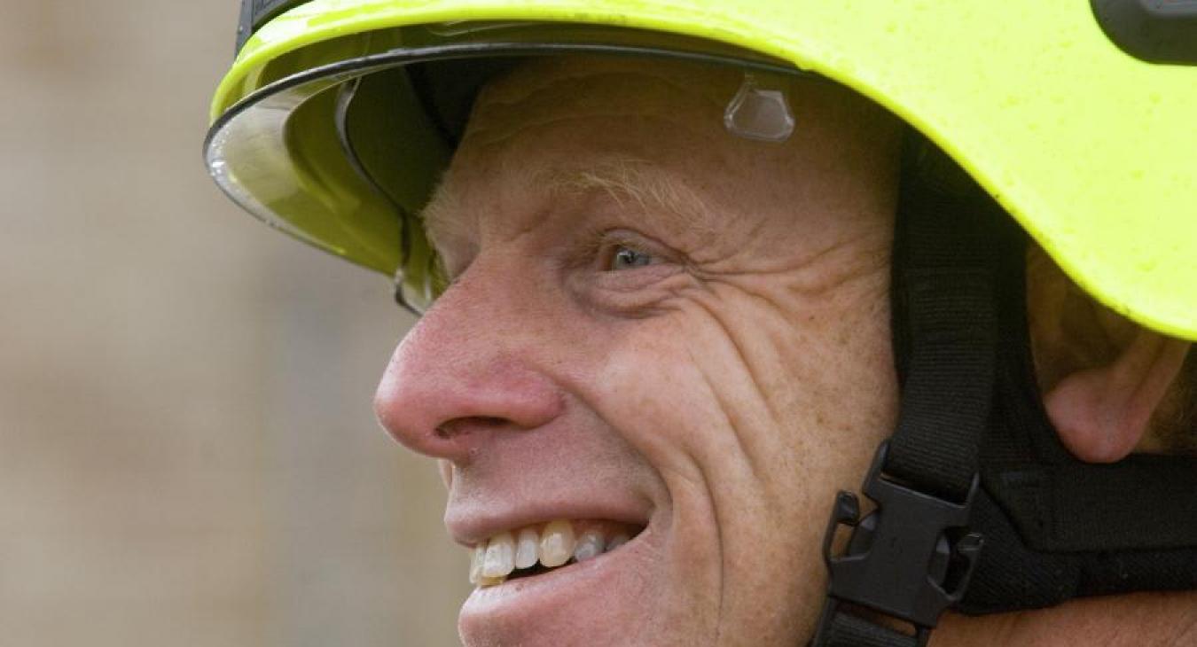 Firefighter smiling 25743965811