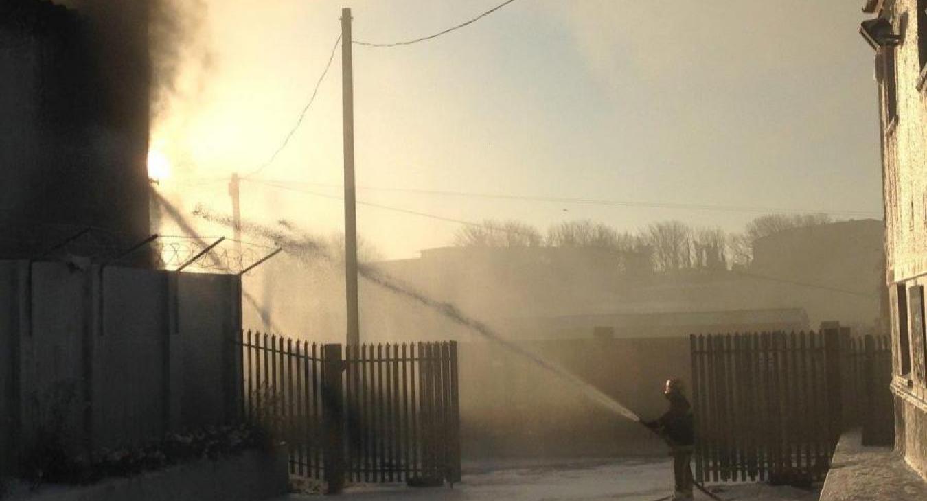 Morning fire scene water 36395765986