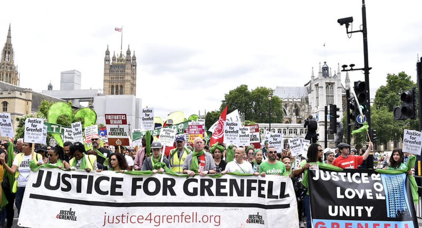 justice for Grenfell march