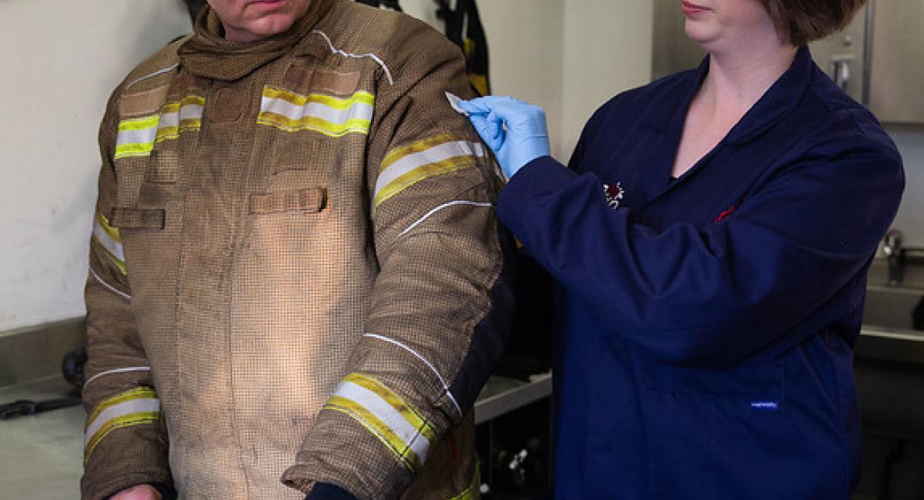 Firefighter uniform examination