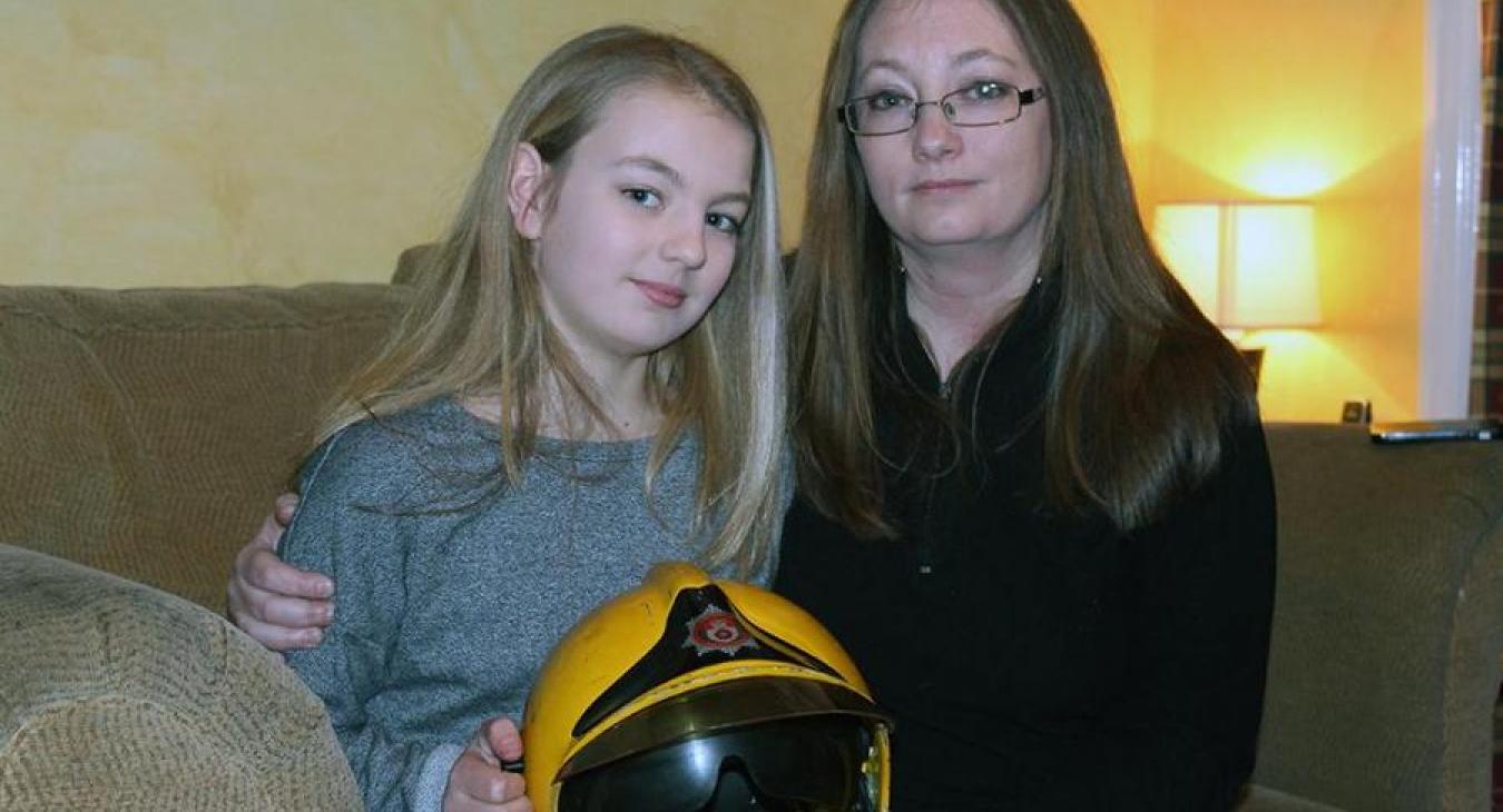 daughter of late firefighter Alan Bannon