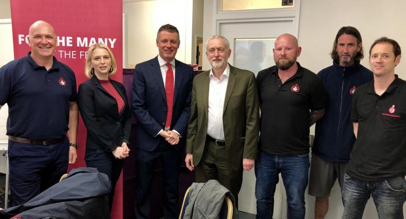 Jeremy Corbyn delegates