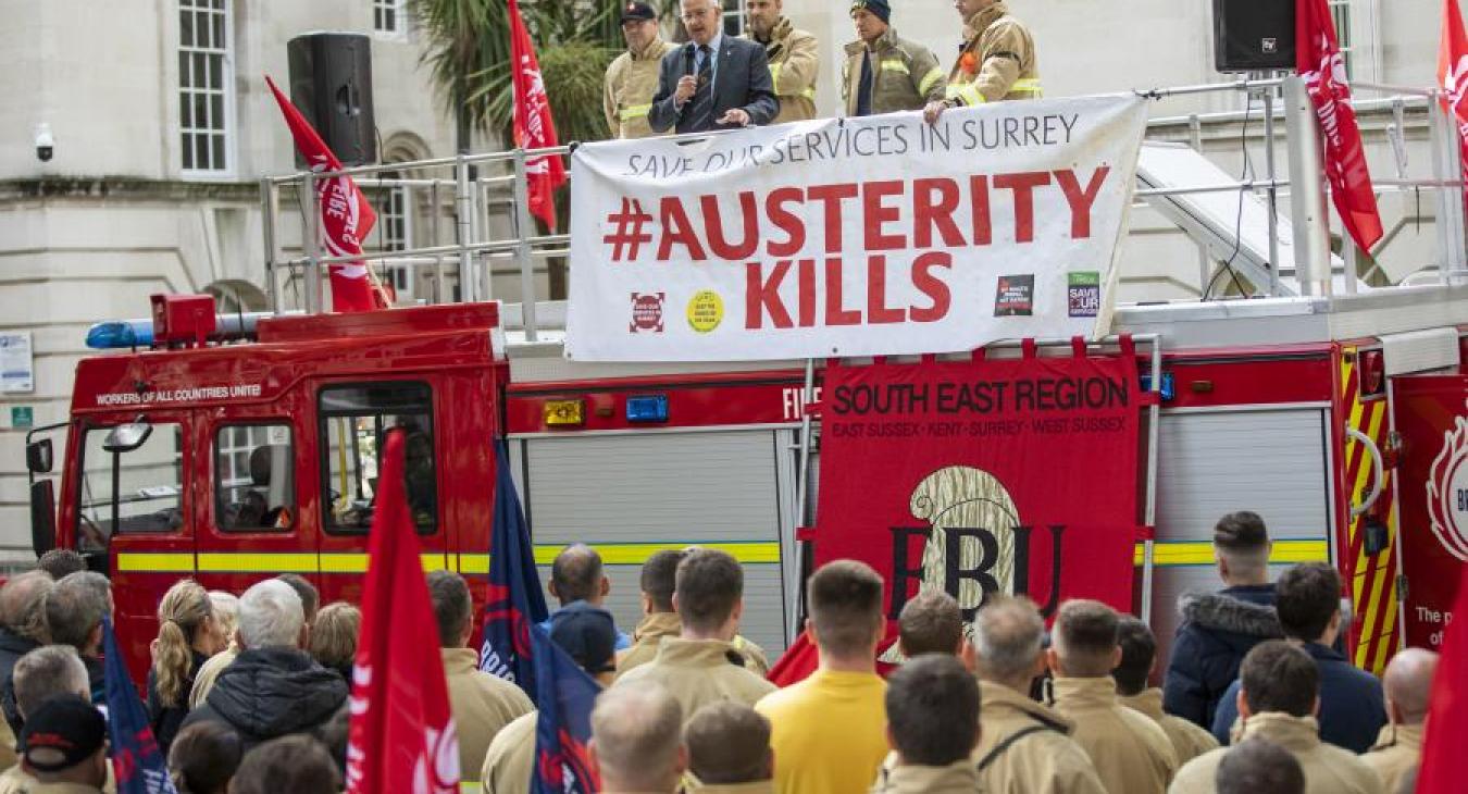 Save our services speakers FBU appliance lo res credit Jess Hurd