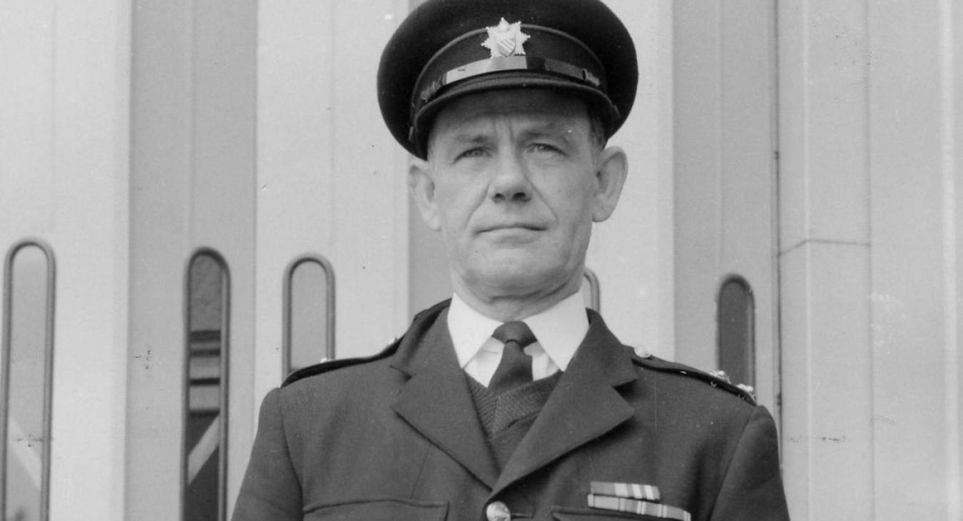 Fallen firefighter Wilfred McLaughlan in his uniform