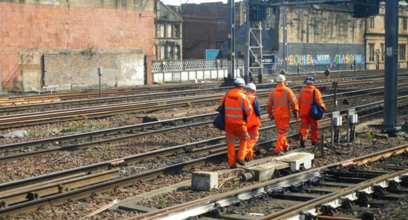 Rail workers