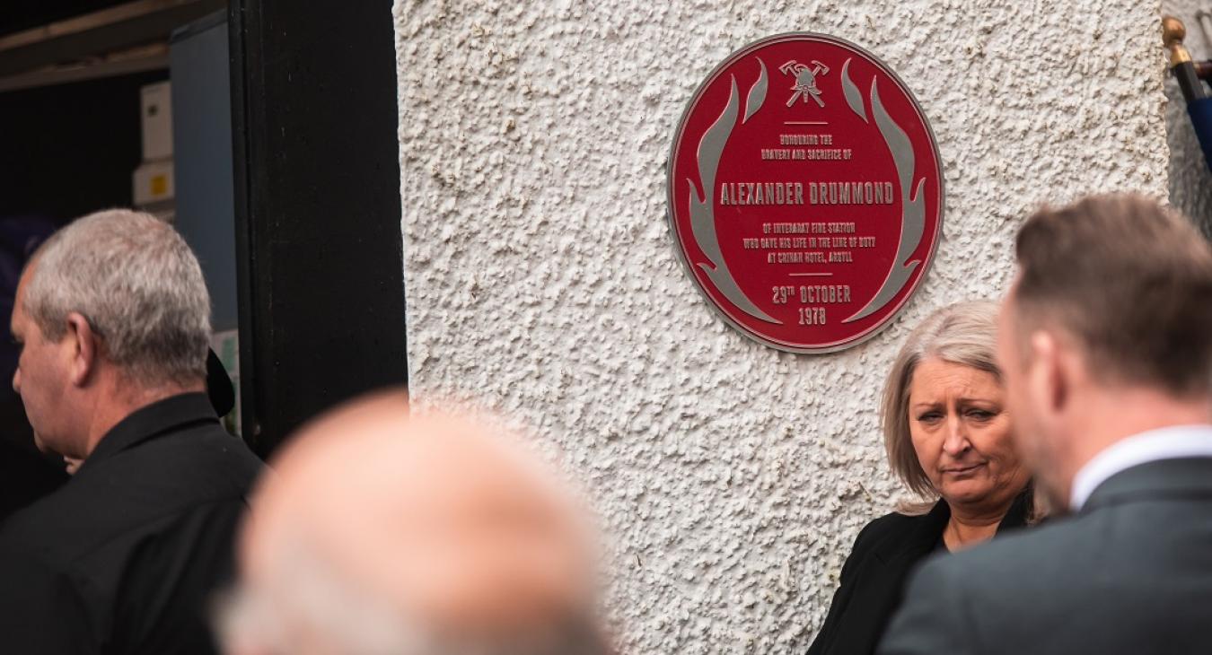 Sandy Drummond unveiling 