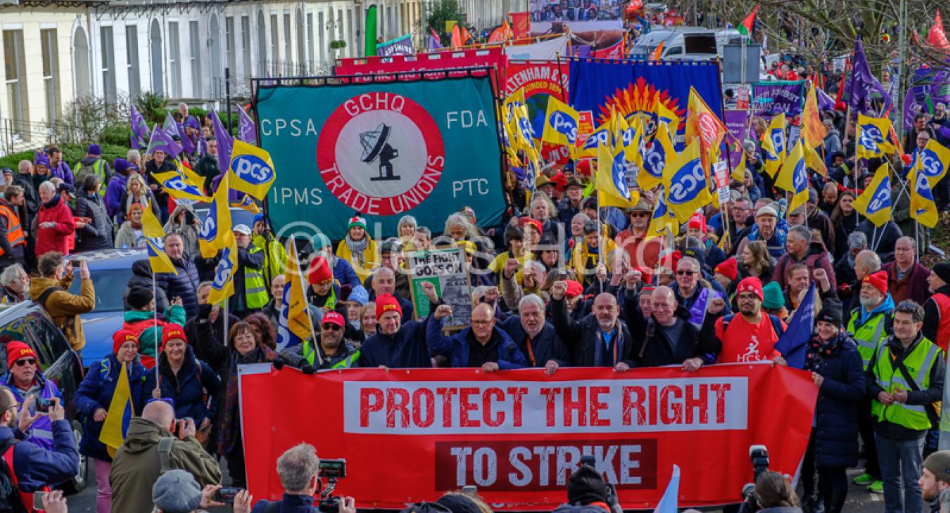 Rally organised by TUC and PCS Protect the right to strike c Jess Hurd