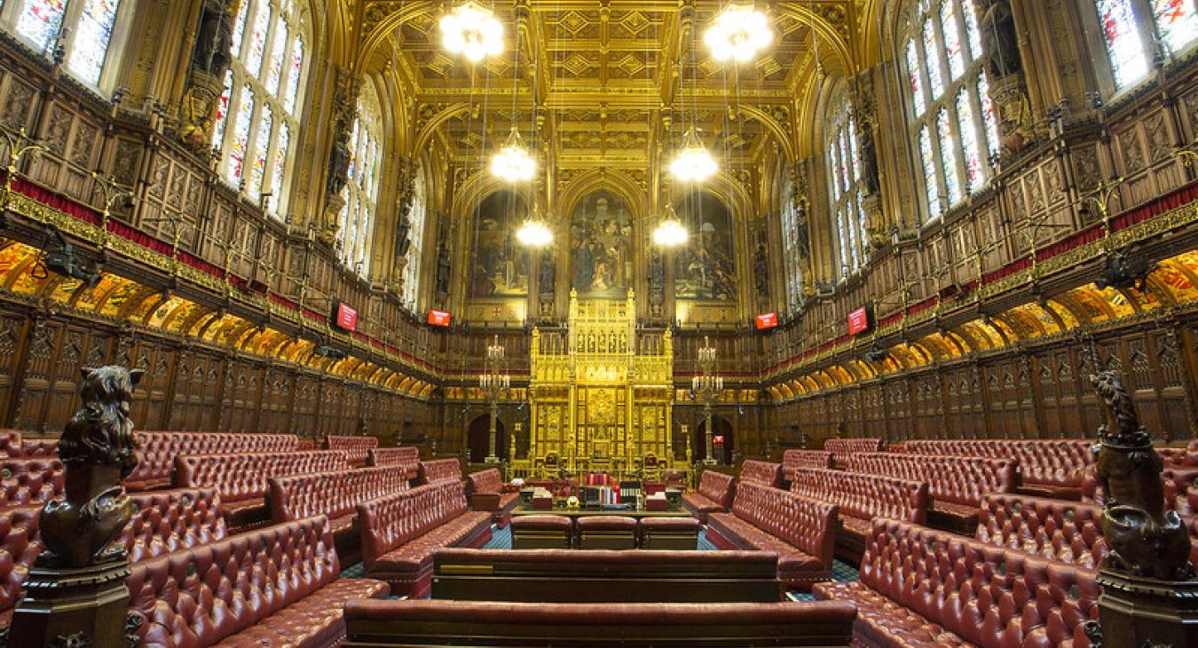 The chamber in the House of Lords